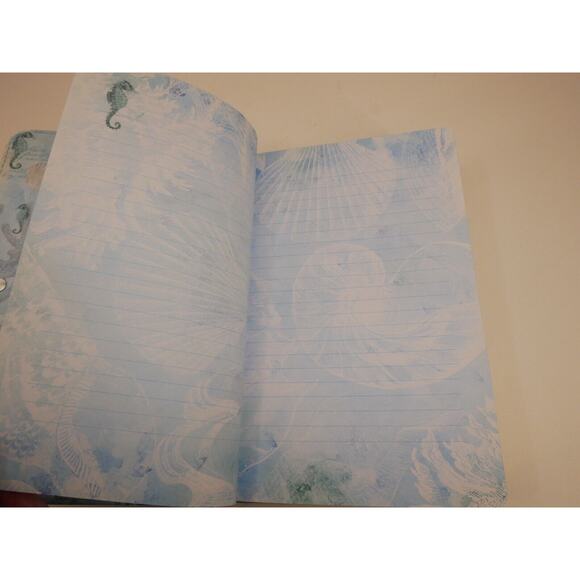 Divinity Boutique Journal Notebook, Nautical Theme Sea Shells Fish Blue - Picture 11 of 13